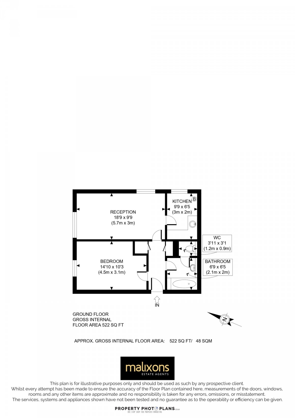 Floorplan for Verran Road, London, SW12
