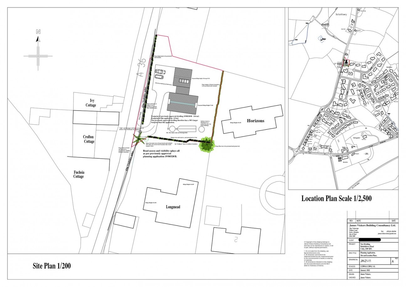 Parcel of land abutting Longemead, Ballakillowey, Colby, Isle of Man, IM9 4BF