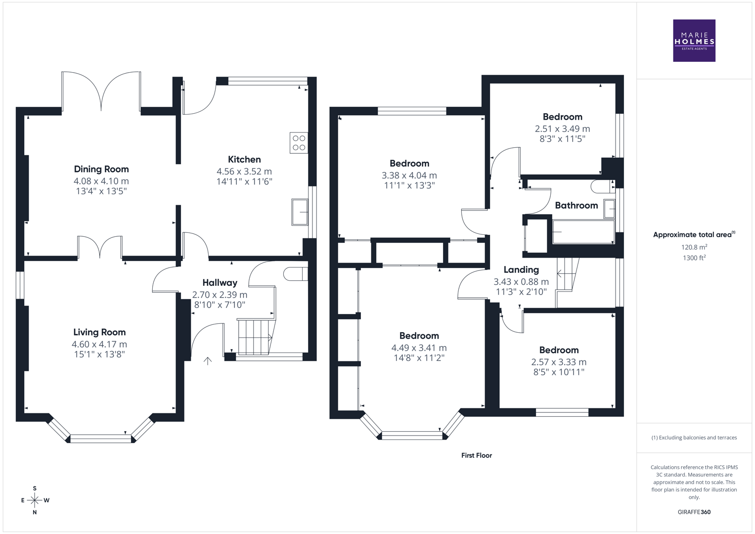 Floorplan for Kingsway, Penwortham, Preston, PR1 0ED