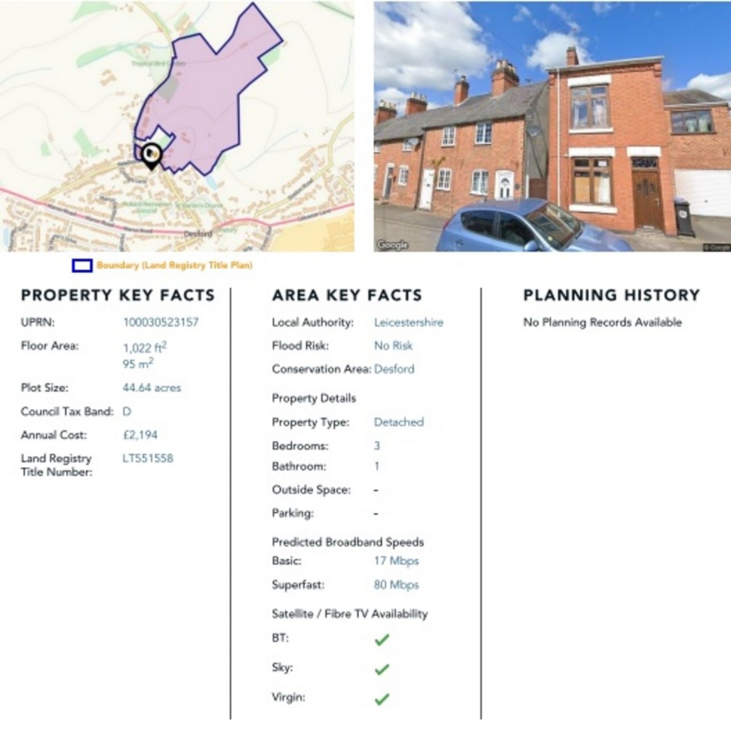Newbold Road, Desford