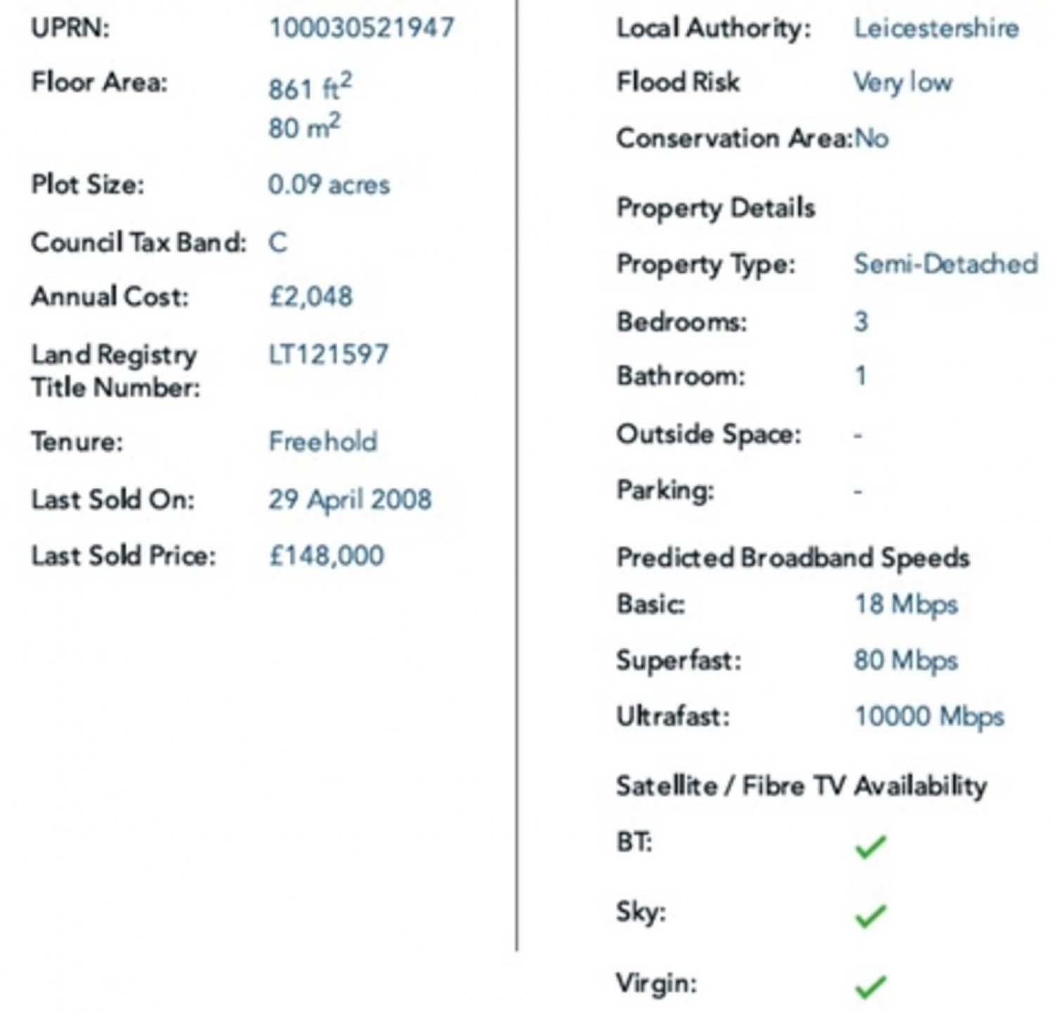 3 bedroom House for Sale Manor Road, Desford