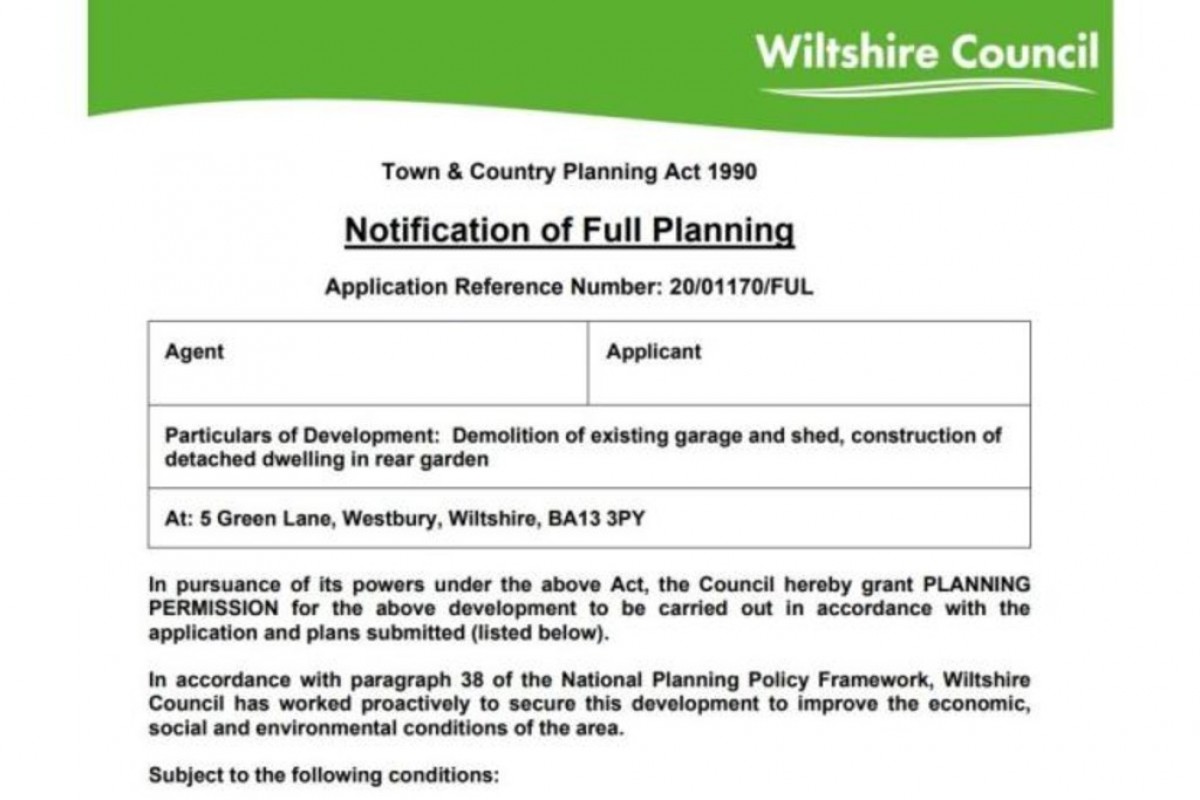 Building Plot, The Tynings, Westbury