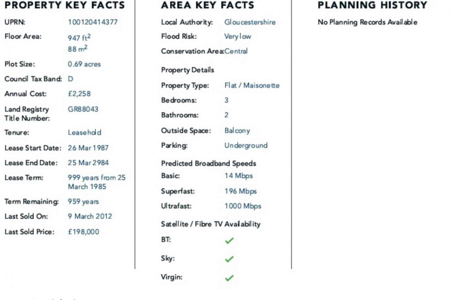 3 bedroom Flat for Sale Western Road, Cheltenham, Gloucestershire