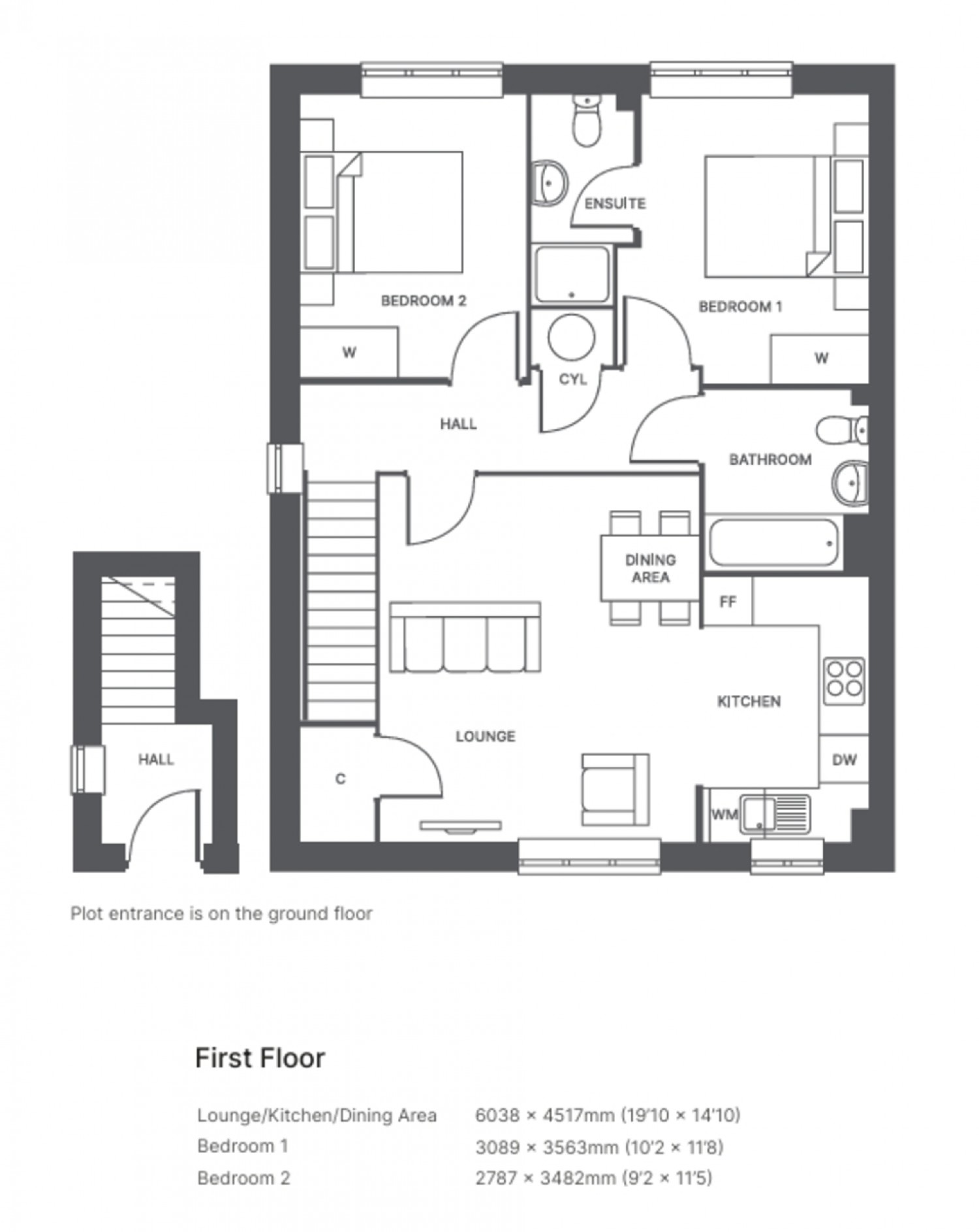 2 bedroom Flat for Letting Barley Road, Wixams, Bedford