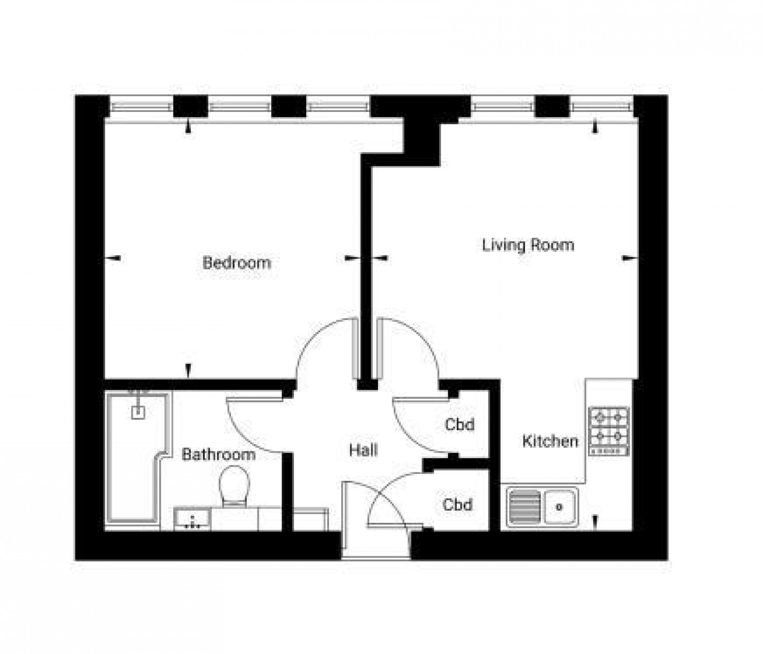 1 bedroom Flat for Letting Victoria Road, Farnborough