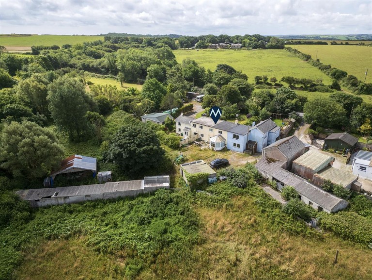 Four bed property with approx 15 acres of land, Goonhavern