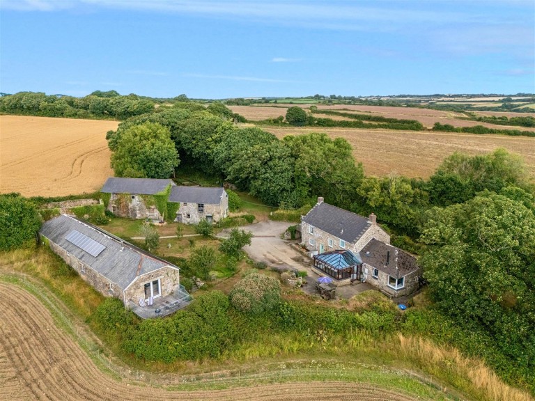 Idyllic Rural Farmhouse with Annexe, Derelict Barn & Stunning Views – Nr St Erth