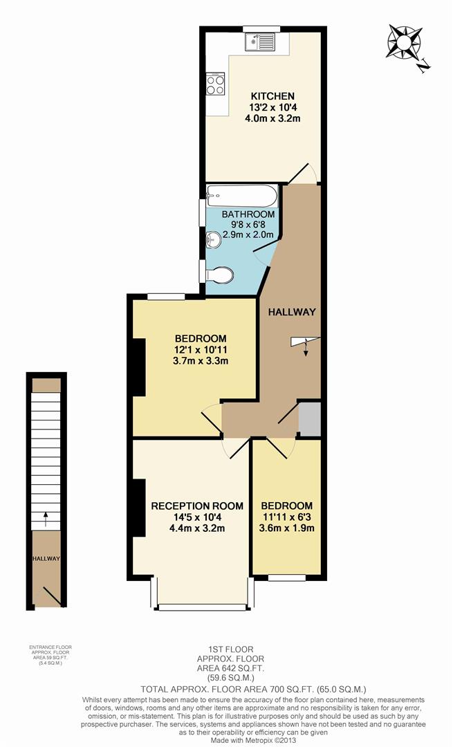 Floorplan for Mannock Road, N22