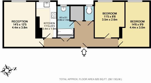 Floorplan for Cazenove Road, N16