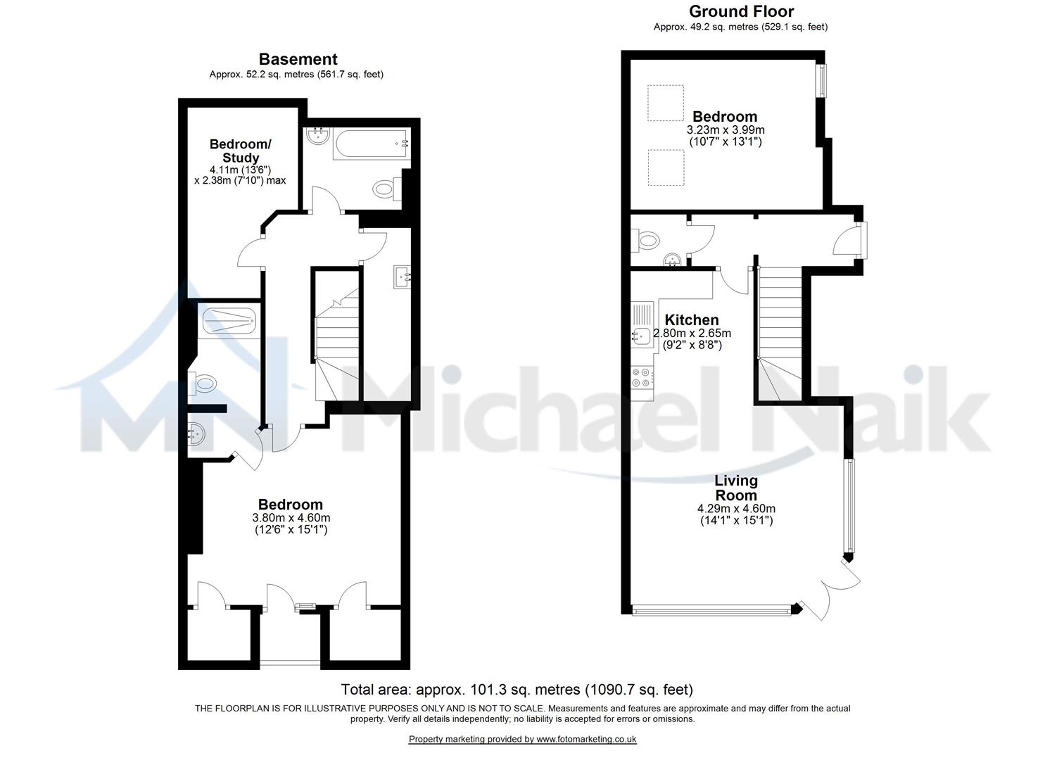 Floorplan for Nevill Road, N16