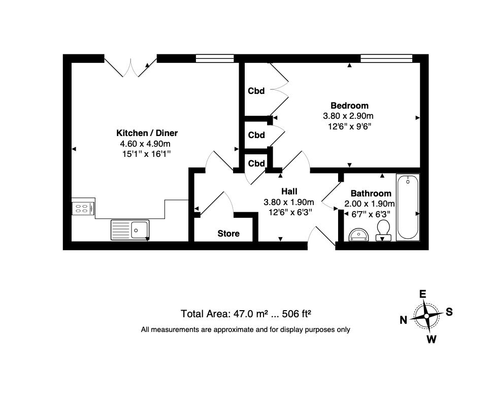 Floorplan for Bouverie Road, N16