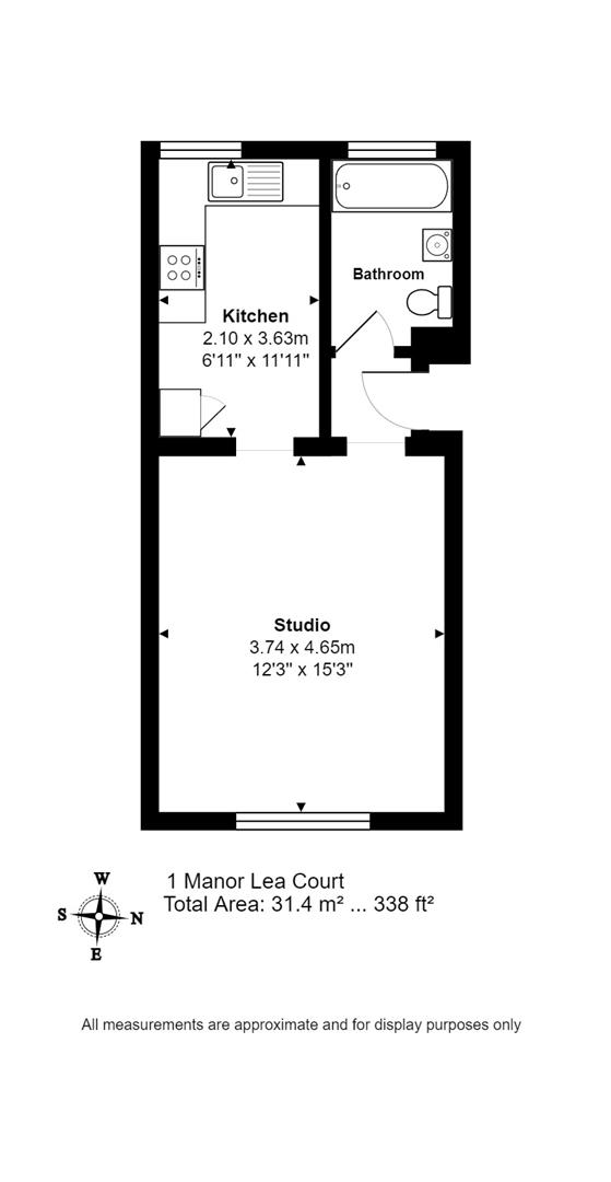 Floorplan for Manor Lea Court, N4