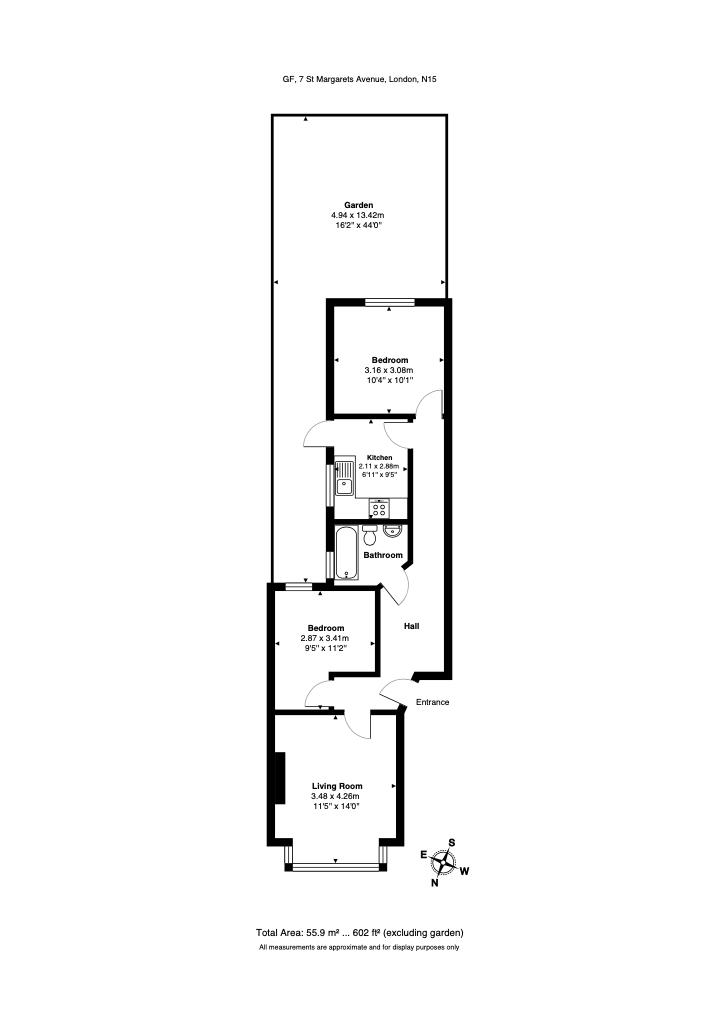 Floorplan for St. Margaret's Avenue, N15