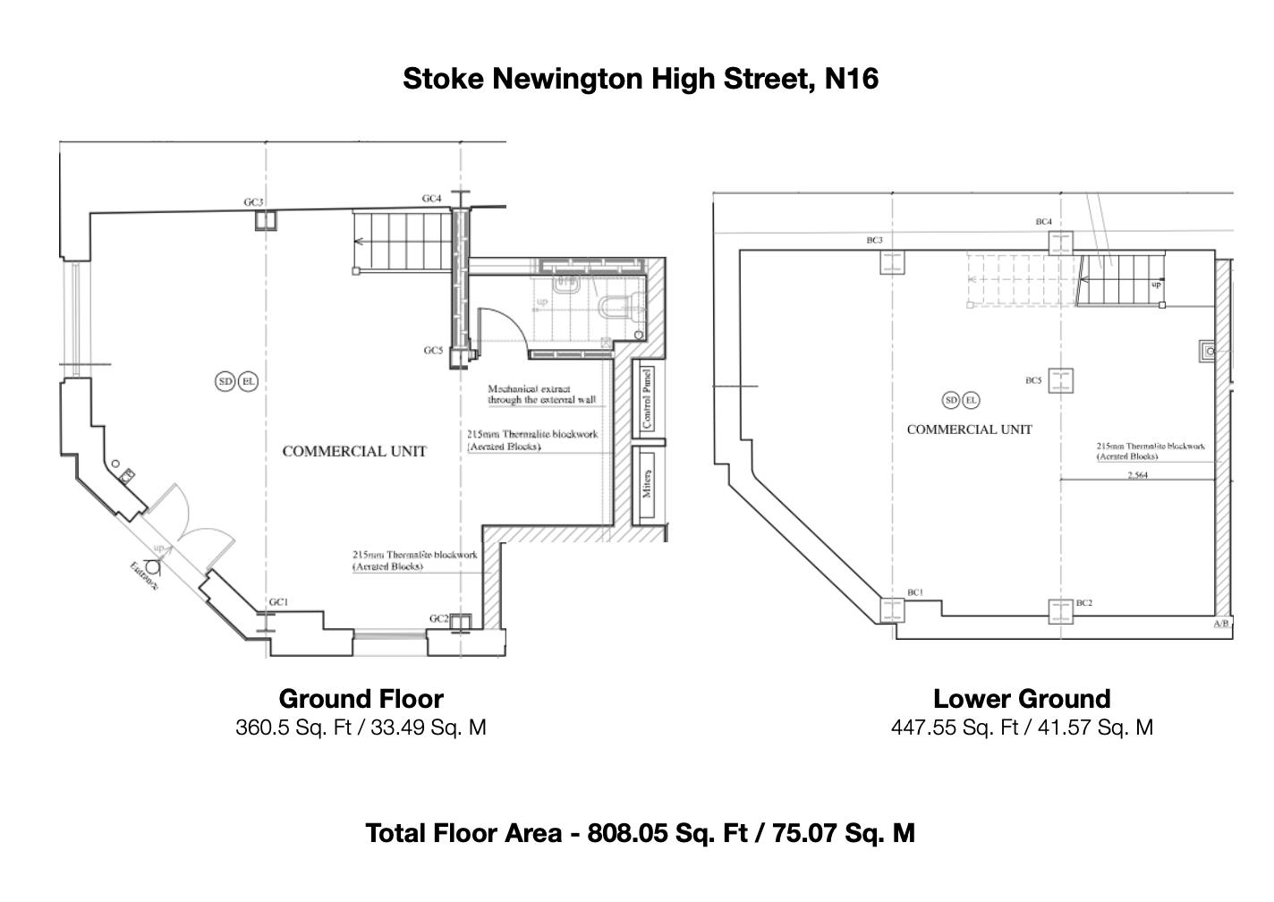 Floorplan for Stoke Newington High Street, N16