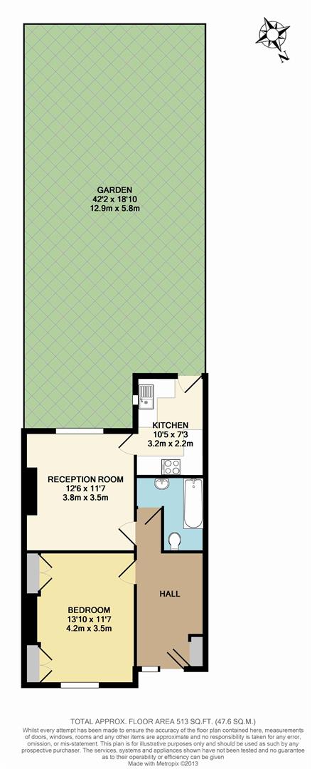 Floorplan for Stamford Grove West, N16