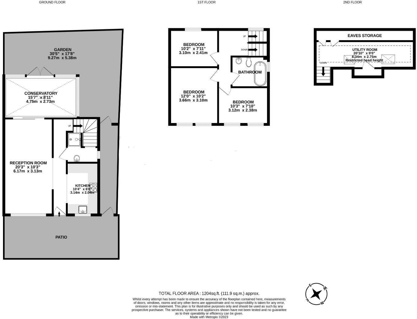 Floorplan for Pegasus Close, N16