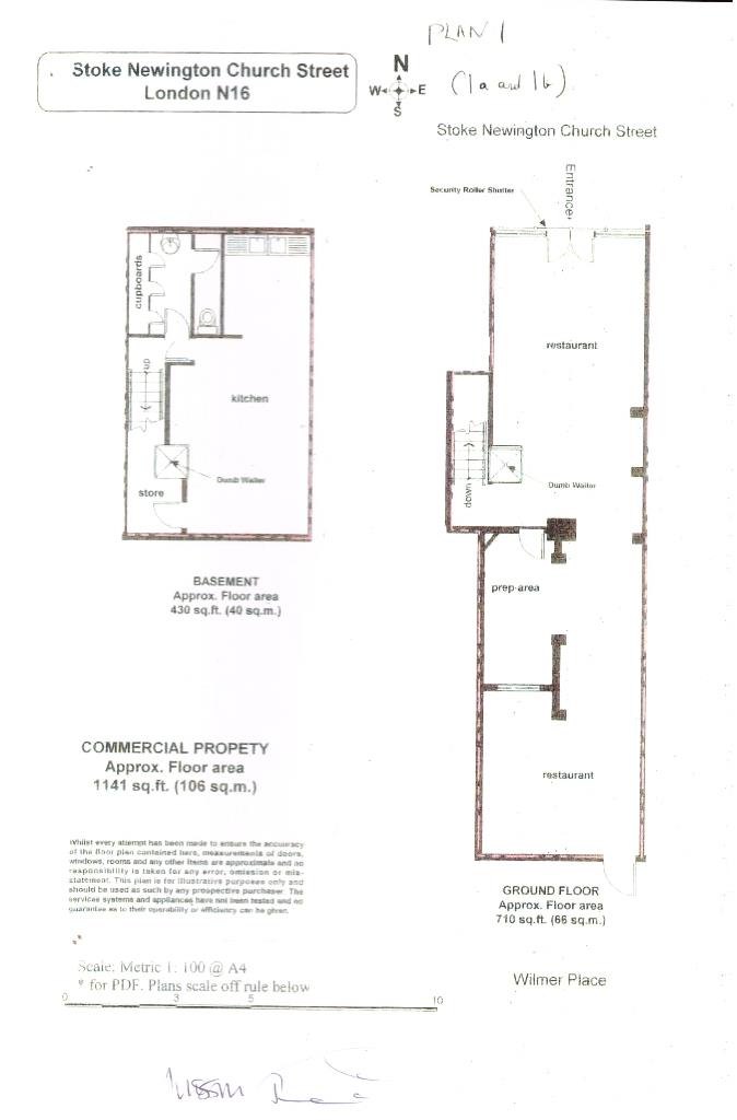 Floorplan for Stoke Newington Church Street, N16