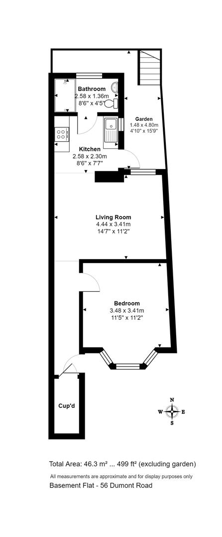 Floorplan for Dumont Road, N16