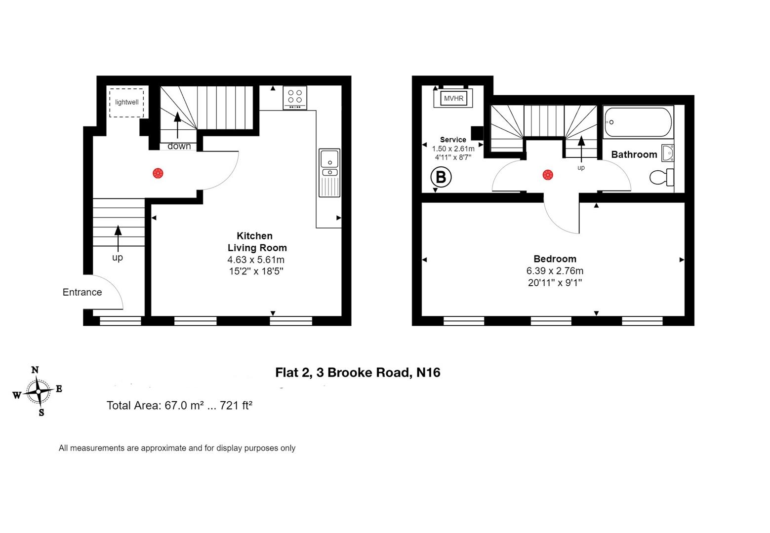 Floorplan for Brooke Road, N16