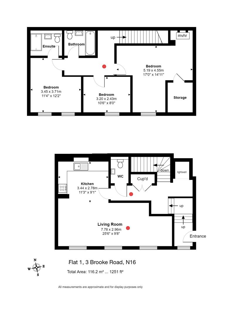 Floorplan for Brooke Road, N16