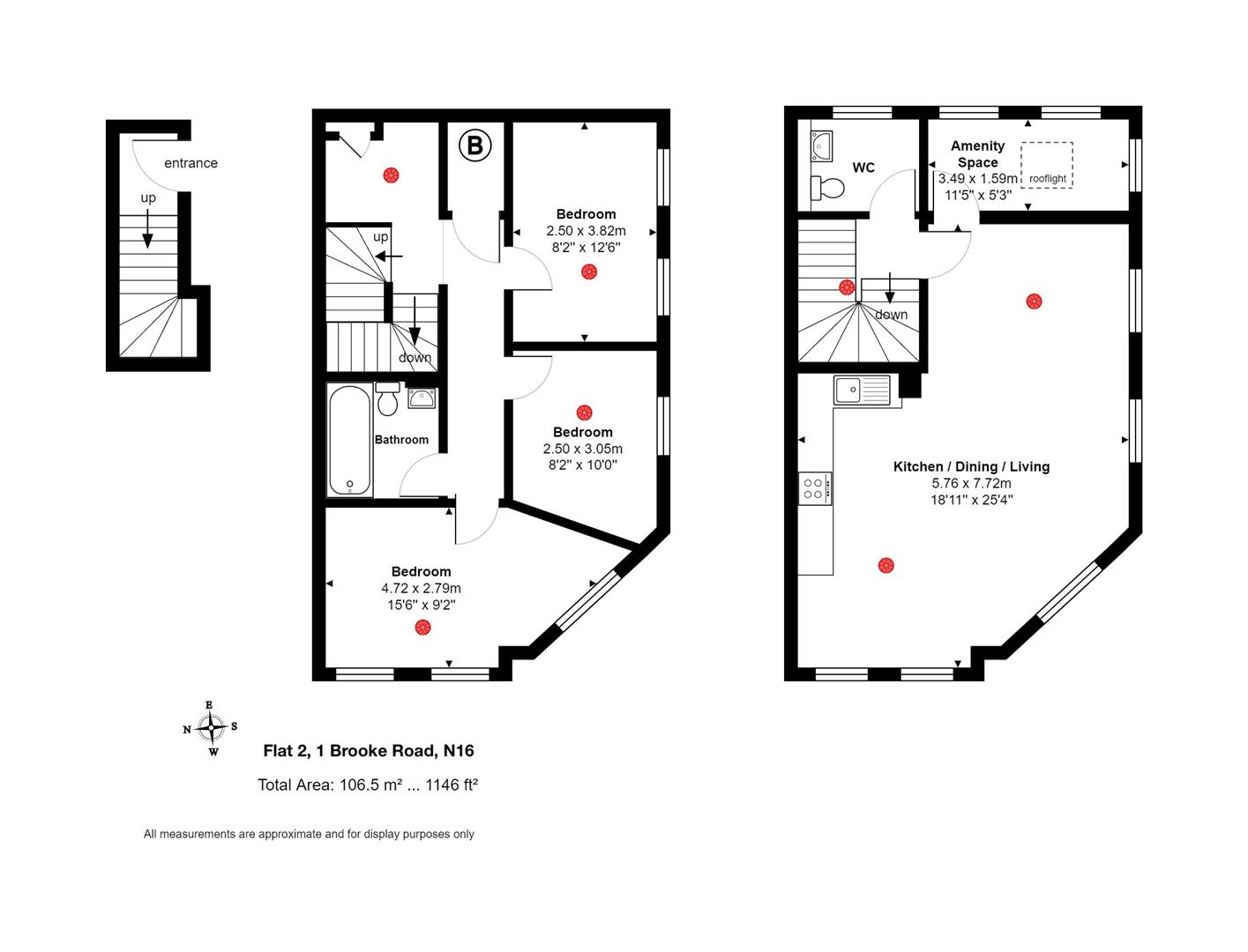 Floorplan for Brooke Road, N16