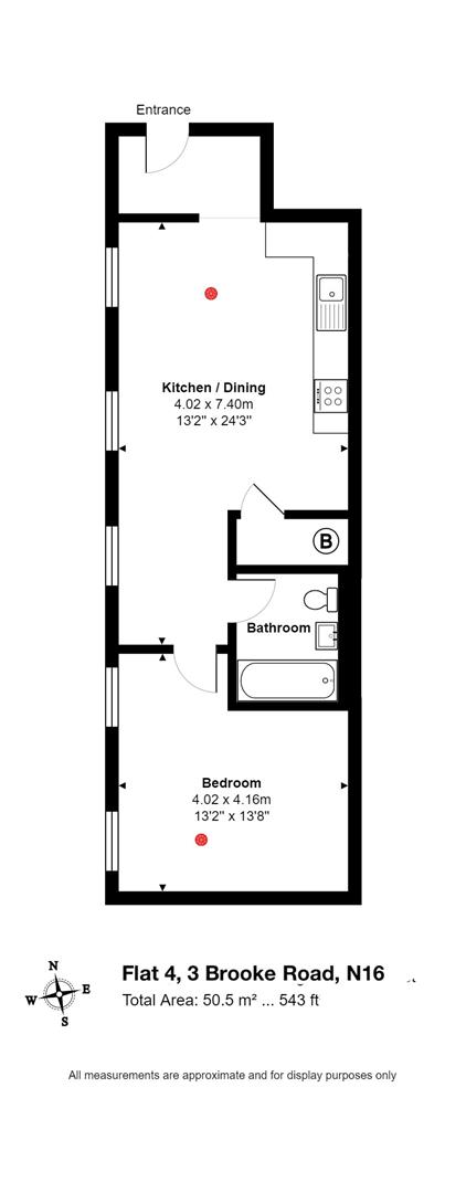 Floorplan for Brooke Road, N16
