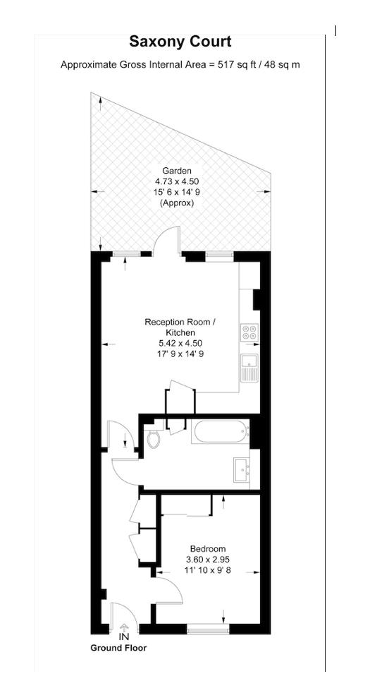 Floorplan for Saxony Court, E5