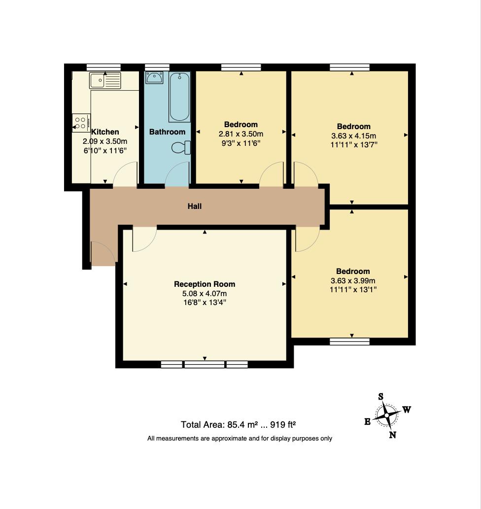 Floorplan for Amhurst Road, N16