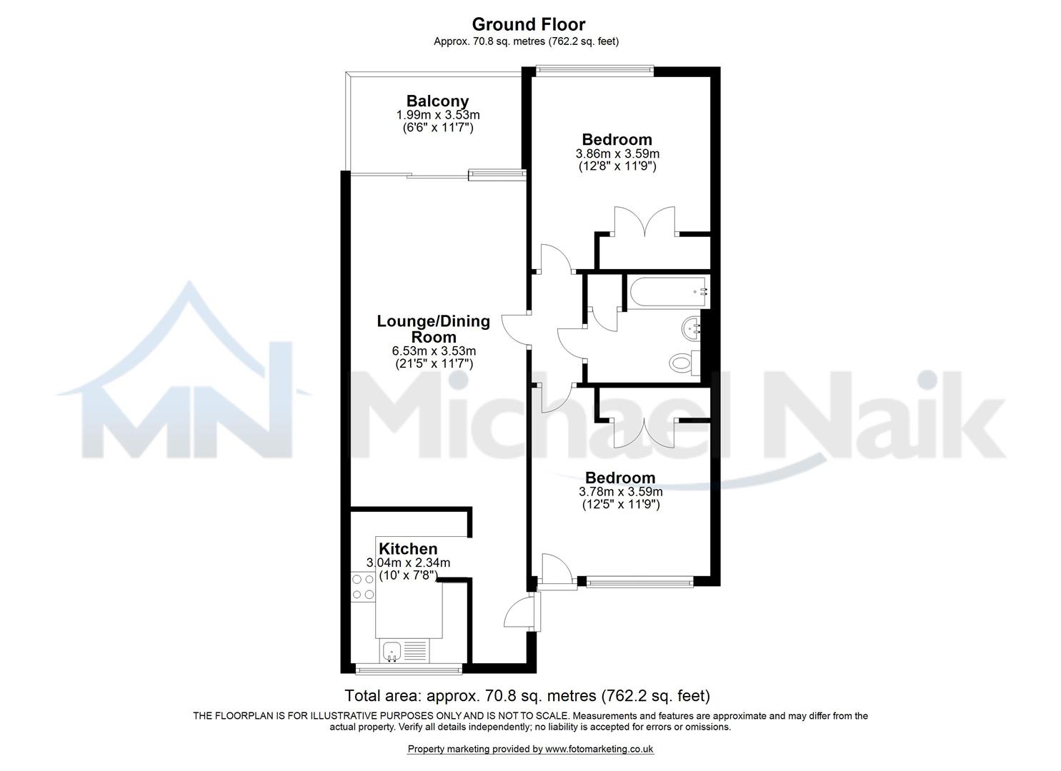 Floorplan for Raines Court, Northwold Road, N16