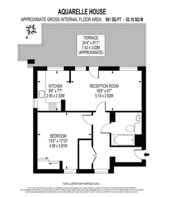 Floorplan for City Road, Clerkenwell, EC1V
