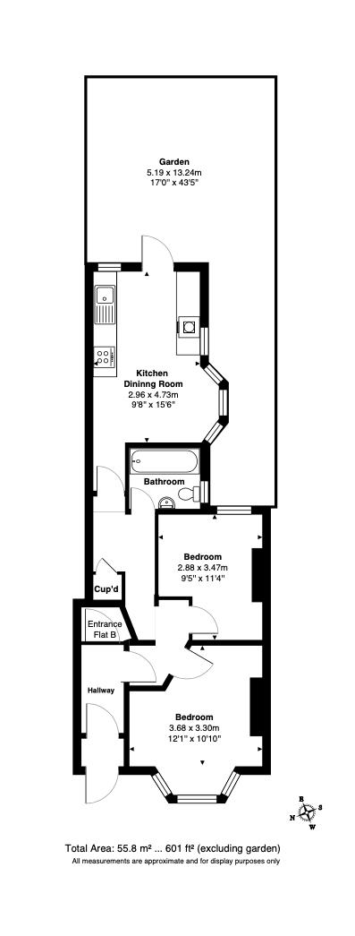 Floorplan for Lakefield Road, N22