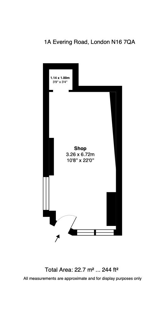 Floorplan for Evering Road, N16