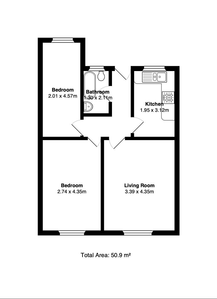Floorplan for Lordship Terrace, N16