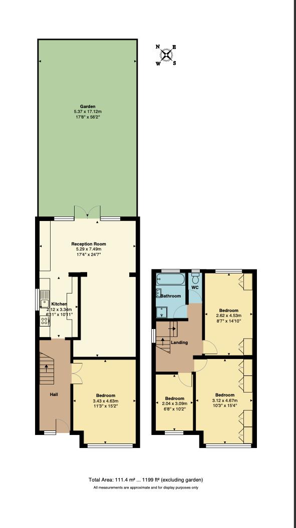 Floorplan for Vincent Road, N22
