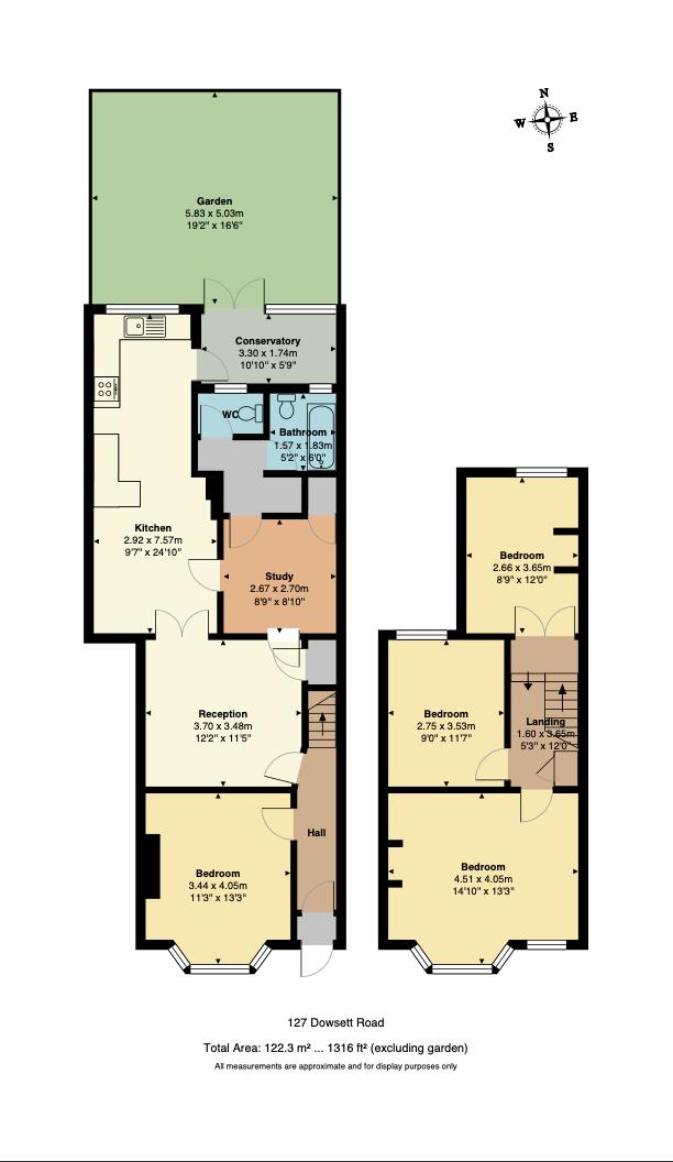 Floorplan for Dowsett Road, N17