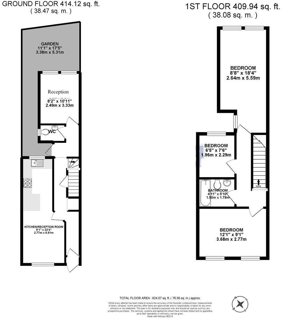 Floorplan for Collingwood Road, N15