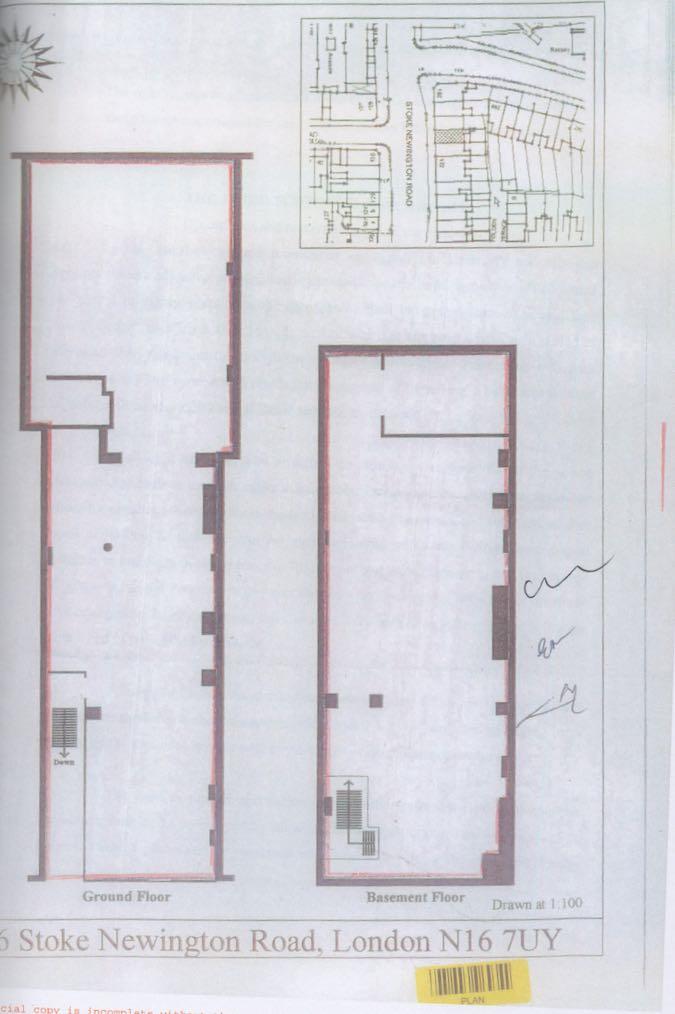 Floorplan for Stoke Newington Road, N16