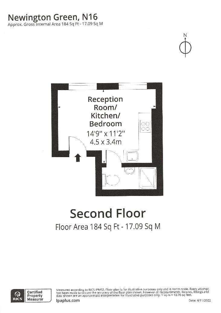 Floorplan for Newington Green, N16