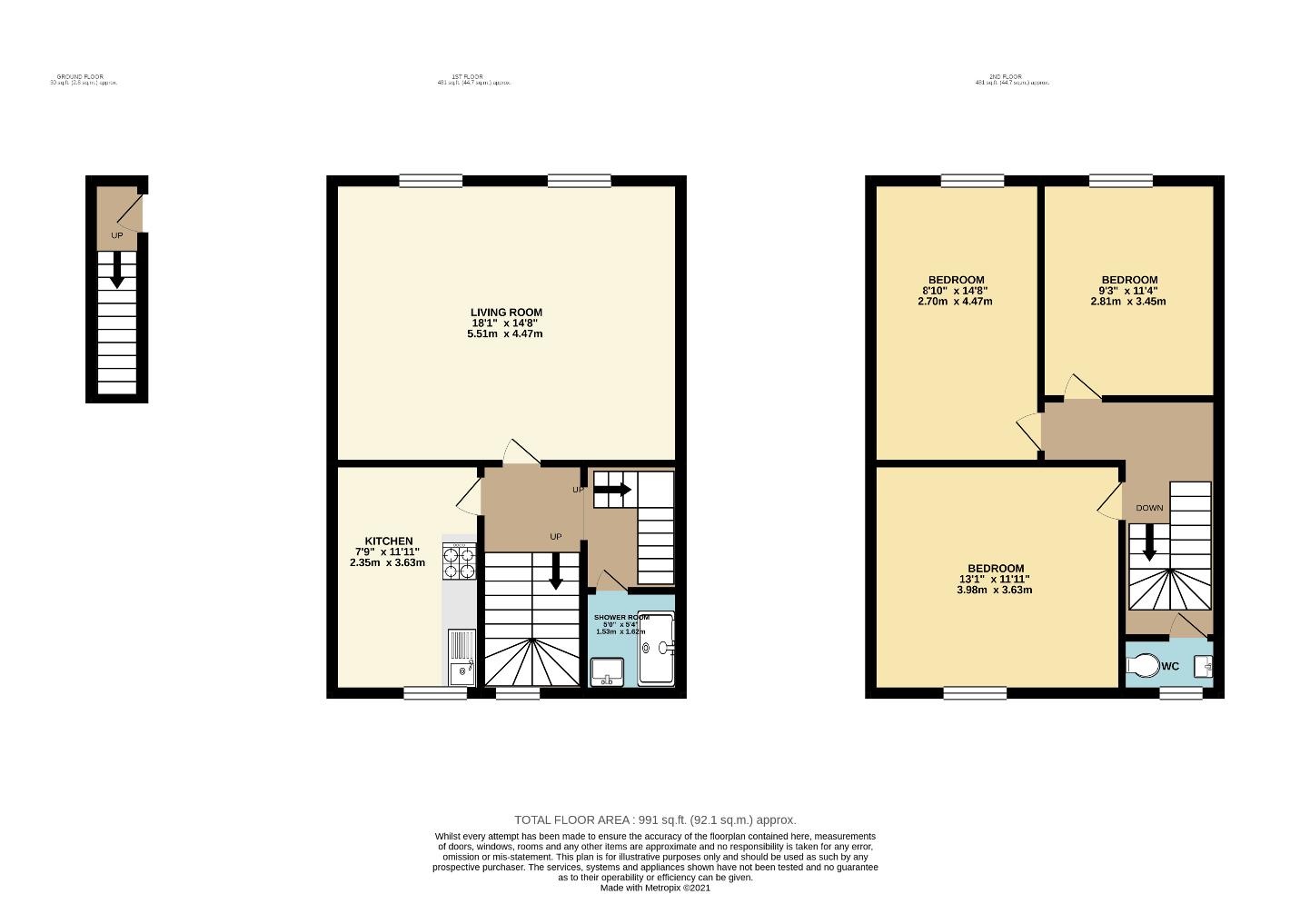 Floorplan for Balls Pond Road, N1