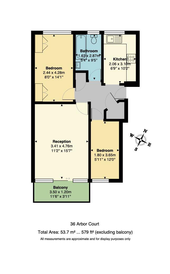 Floorplan for Arbor Court, N16