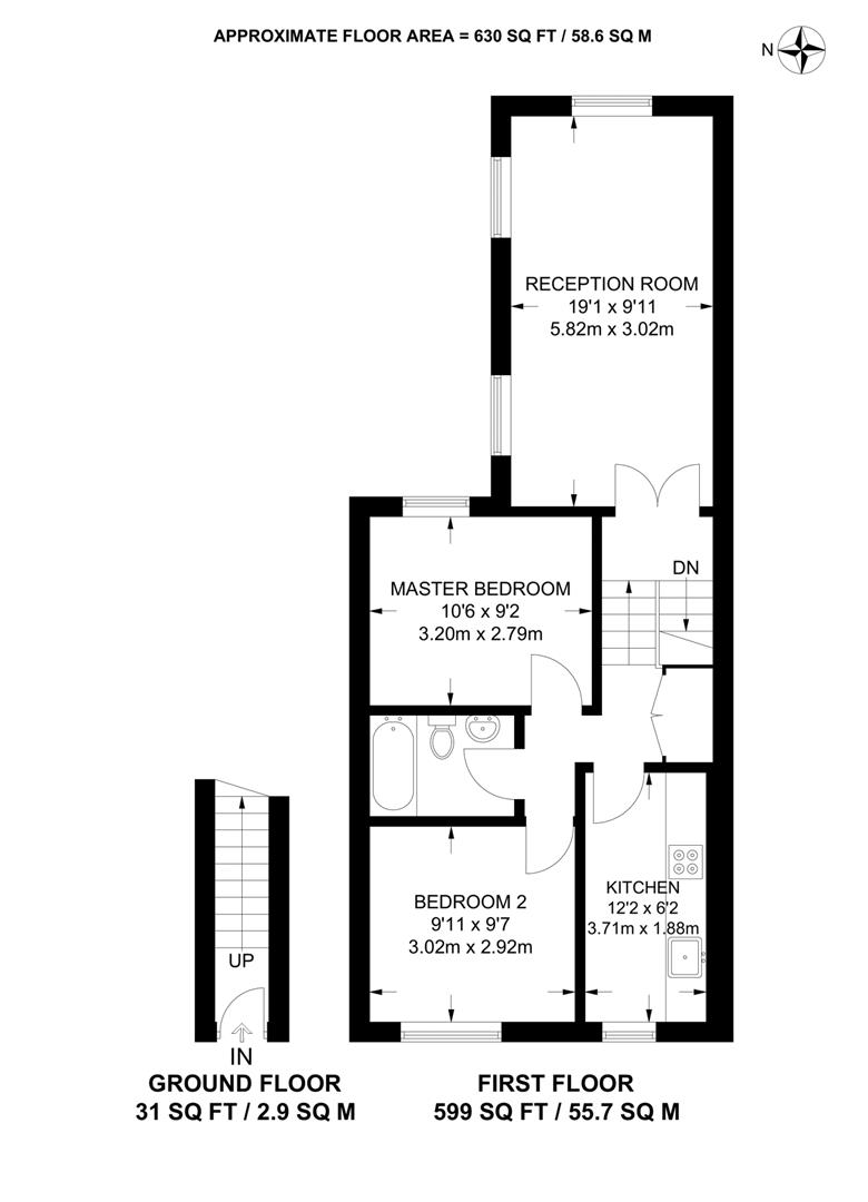 Floorplan for Dynevor Road, N16
