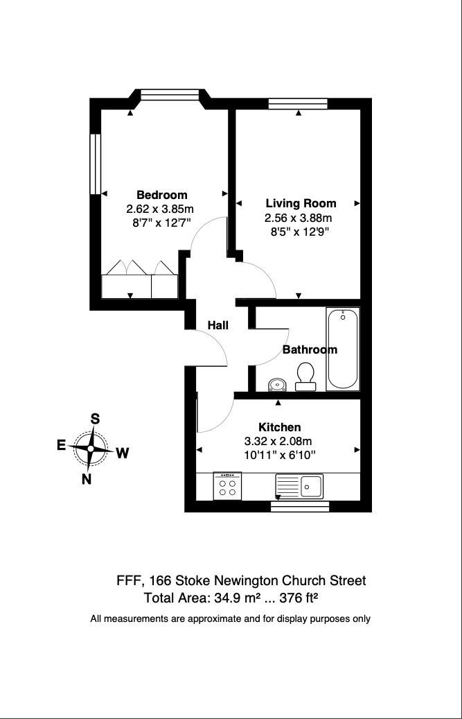 Floorplan for Stoke Newington Church Street, N16