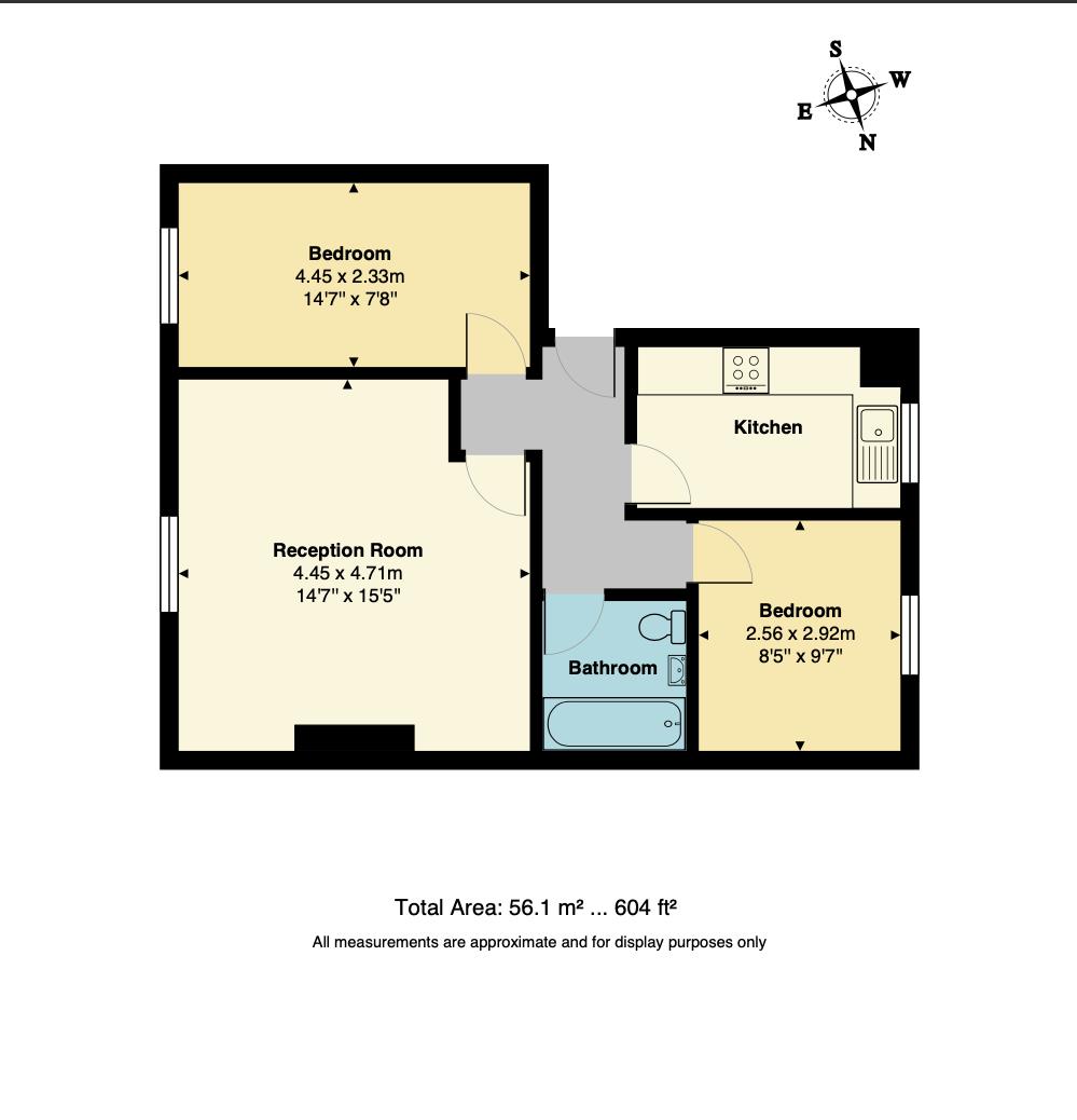 Floorplan for Stoke Newington Common, N16