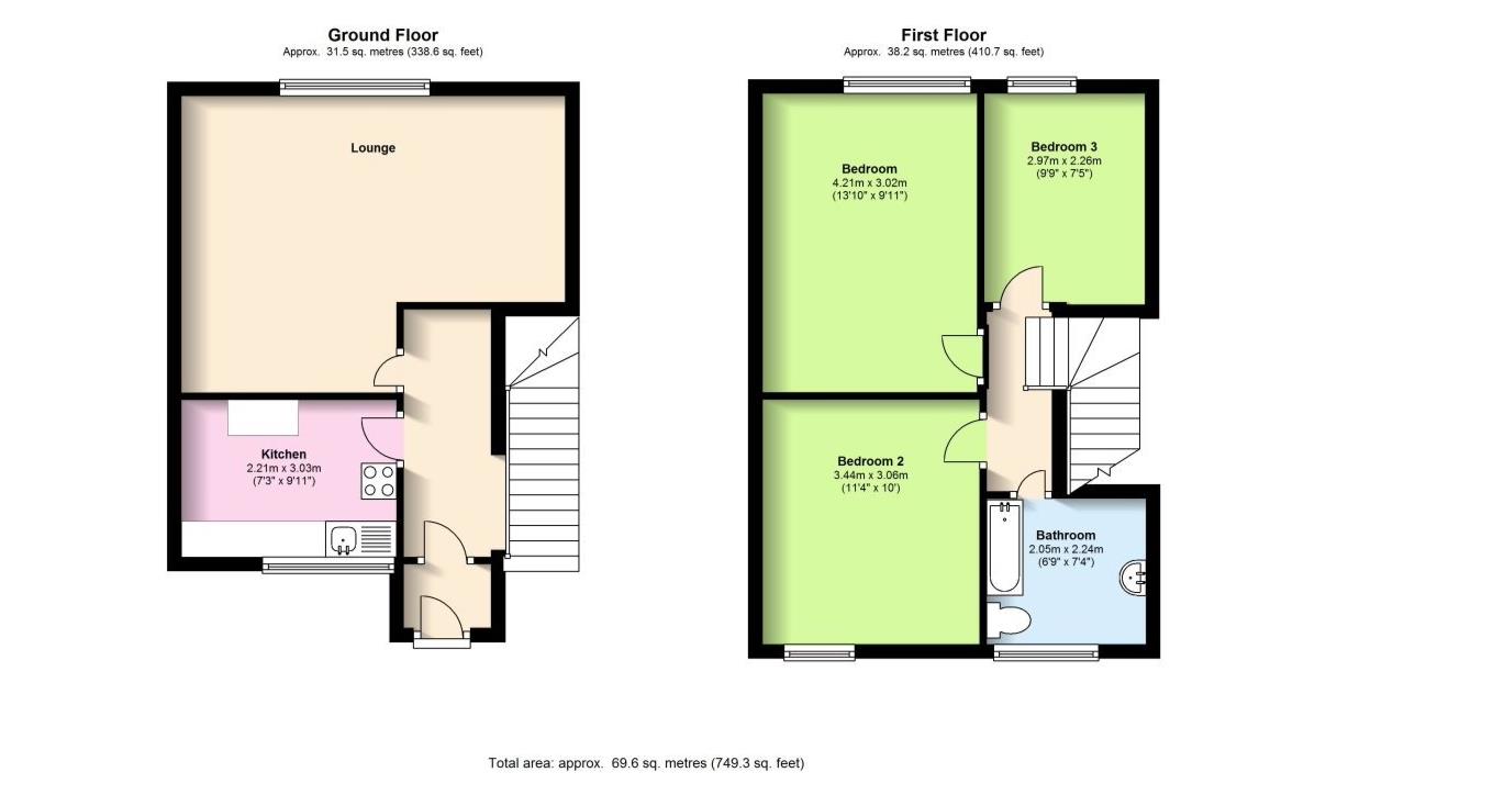 Floorplan for Grove Crescent Road, E15