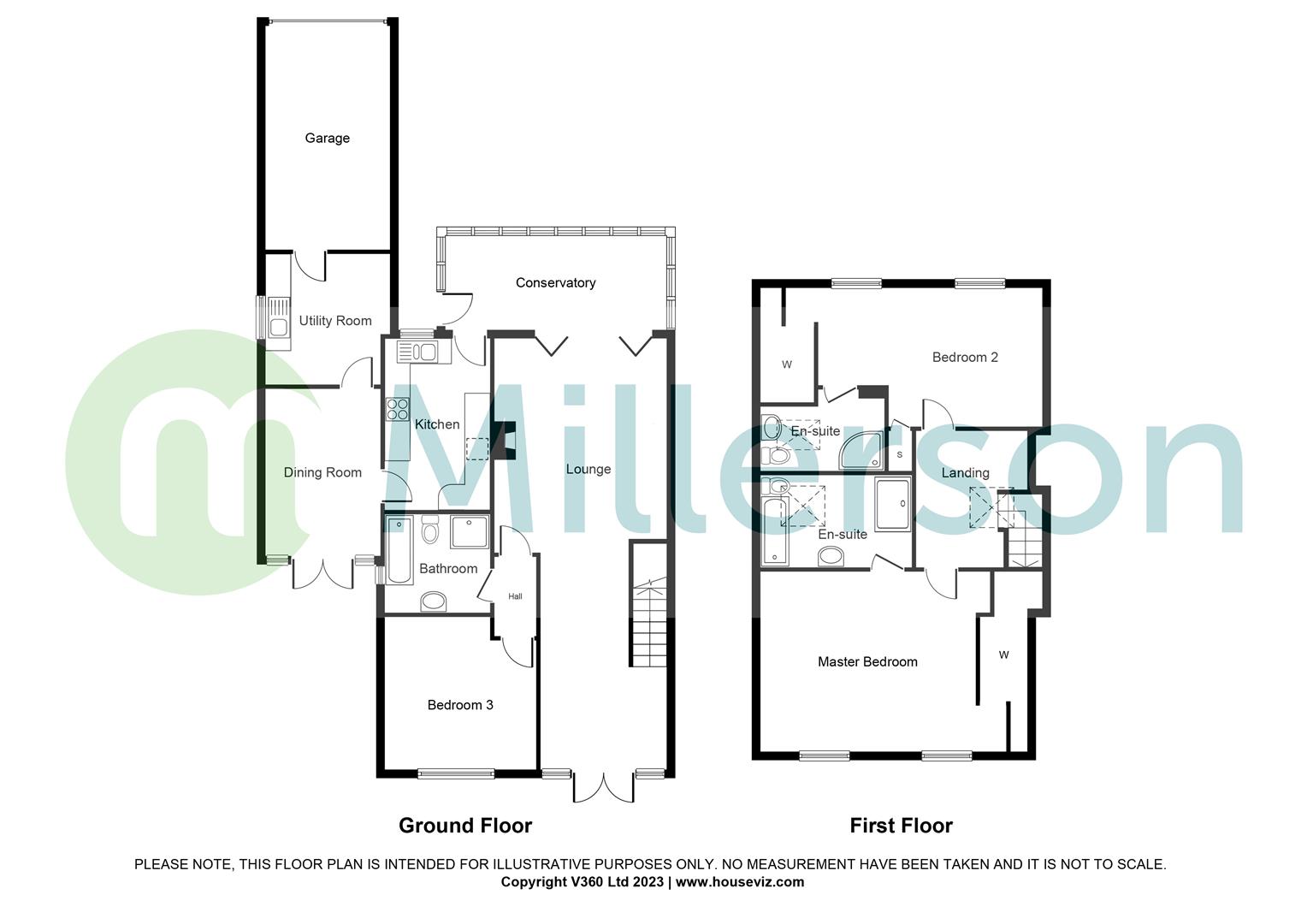 Floorplan for Horsedowns, Praze, Camborne