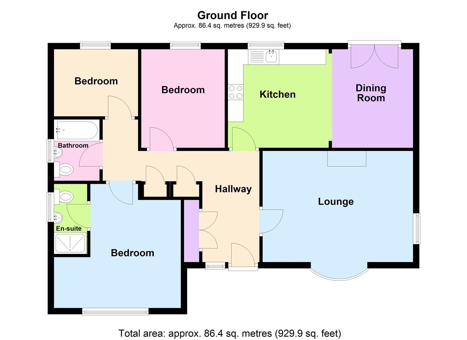 Floorplan for Tehidy Gardens, South Tehidy