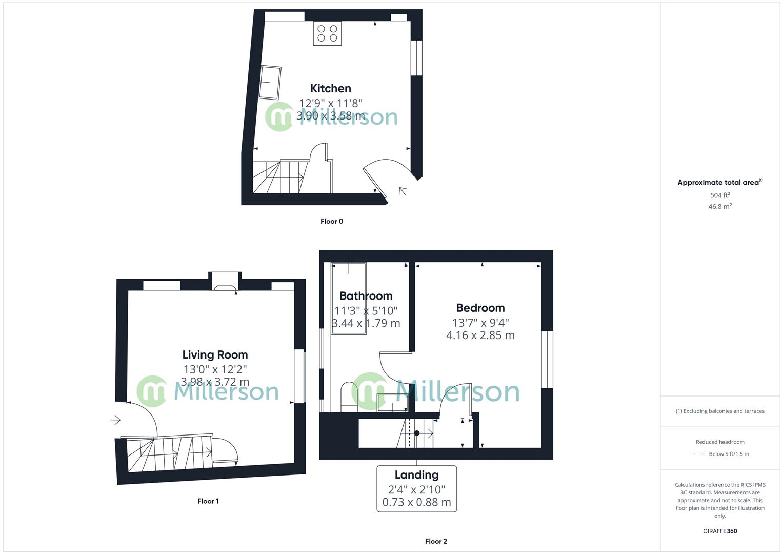 Floorplan for Quay Street, St. Ives