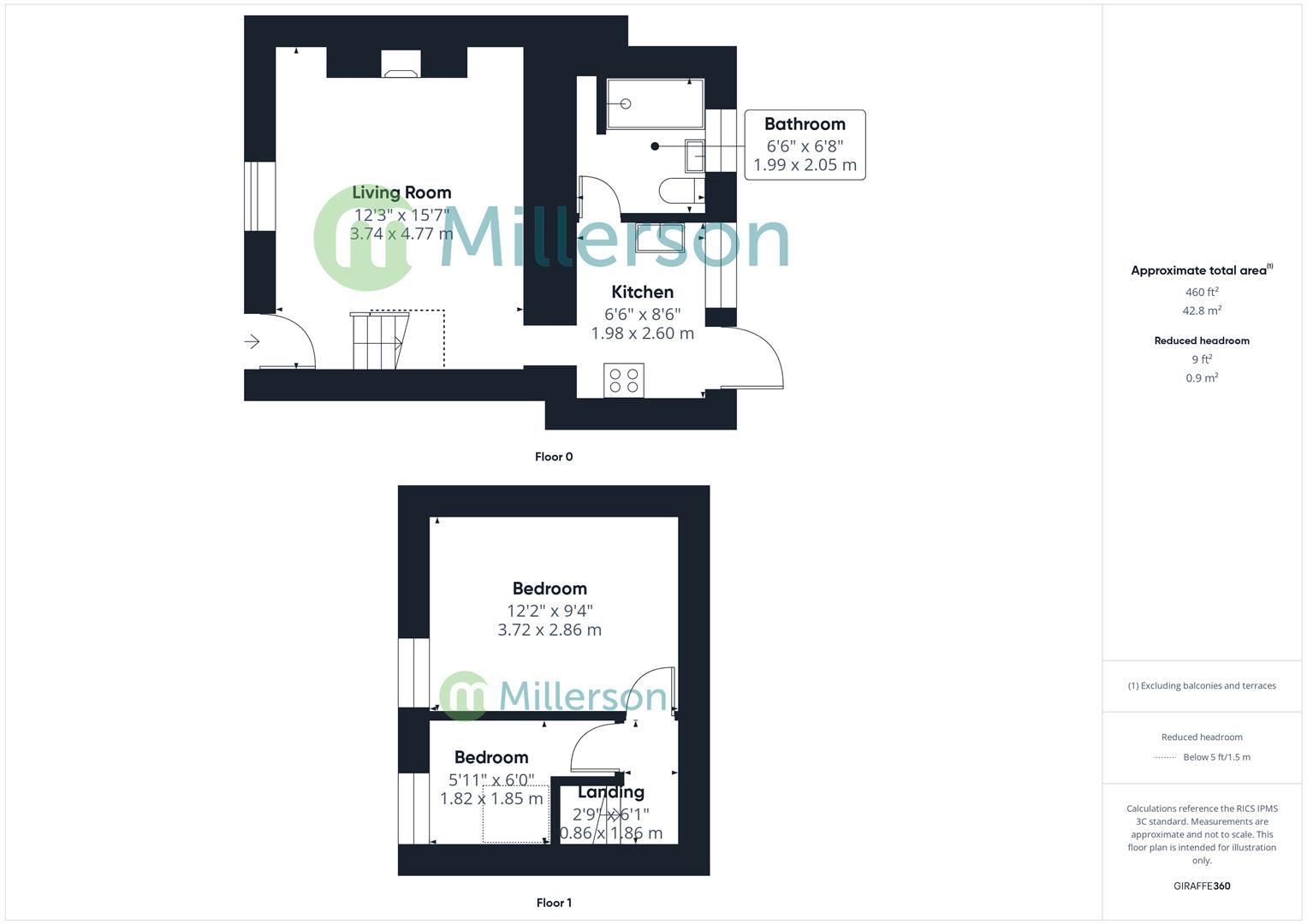 Floorplan for Stray Park Road, Camborne