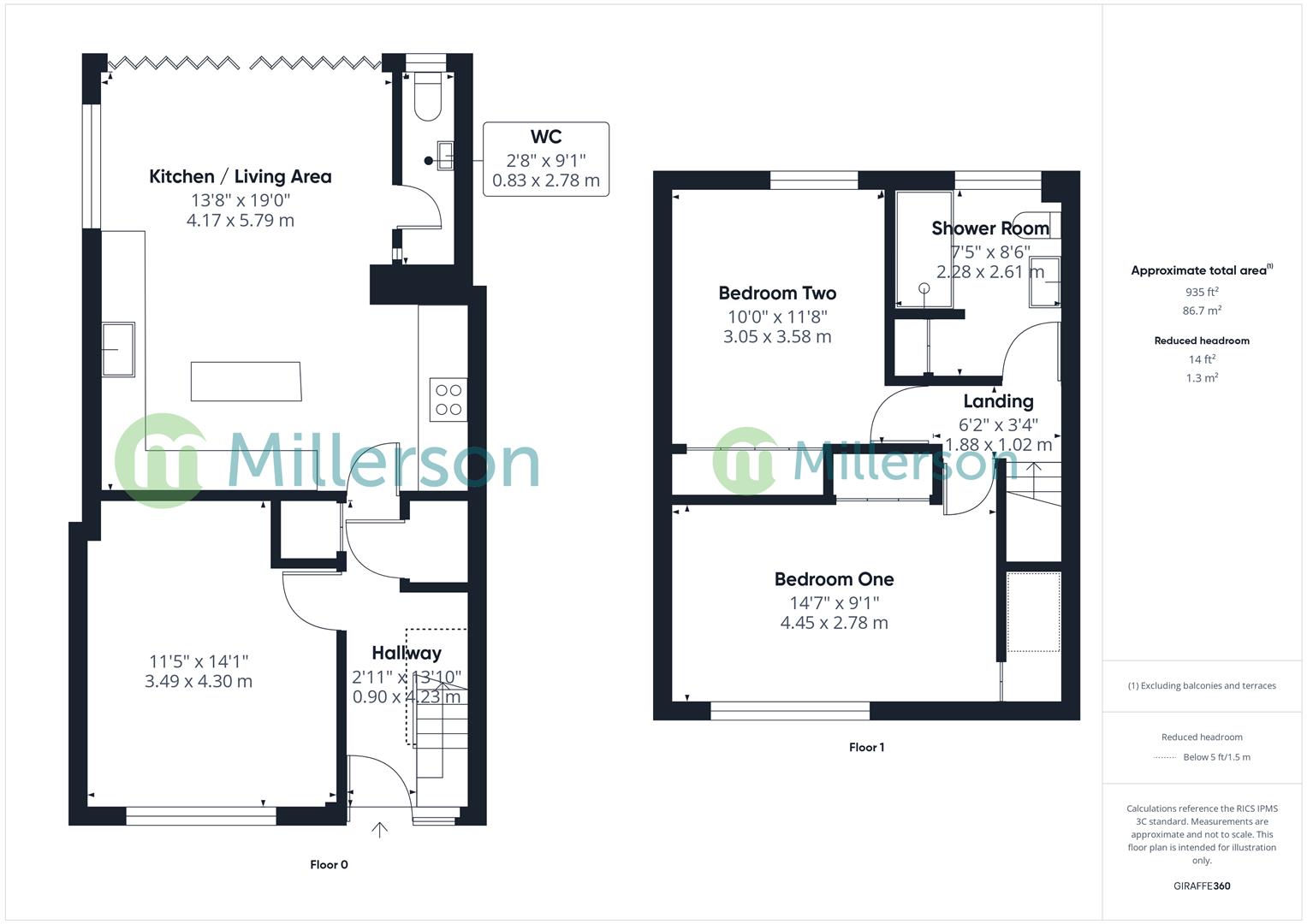 Floorplan for Treveglos, Hayle