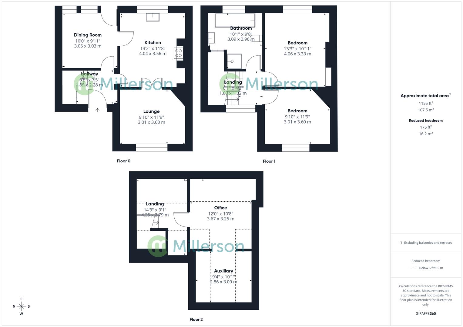 Floorplan for Coastguard Row, Marias Lane, Sennen Cove, Penzance